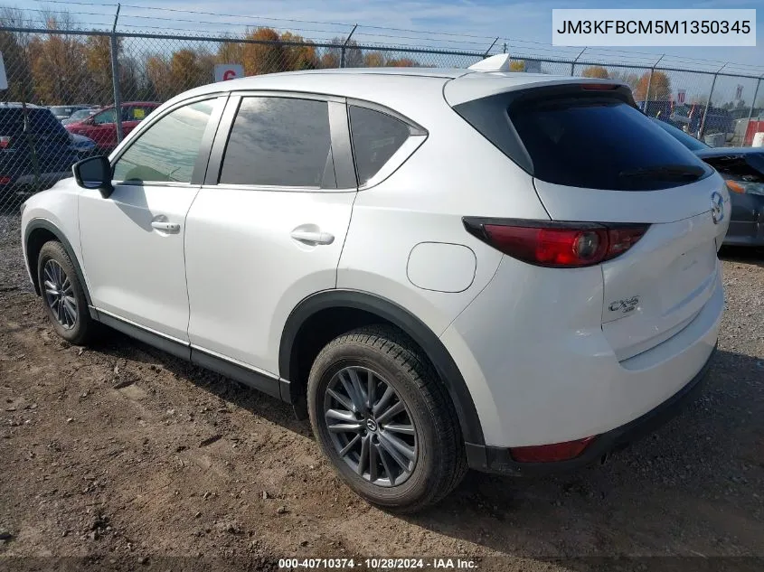 2021 Mazda Cx-5 Touring VIN: JM3KFBCM5M1350345 Lot: 40710374