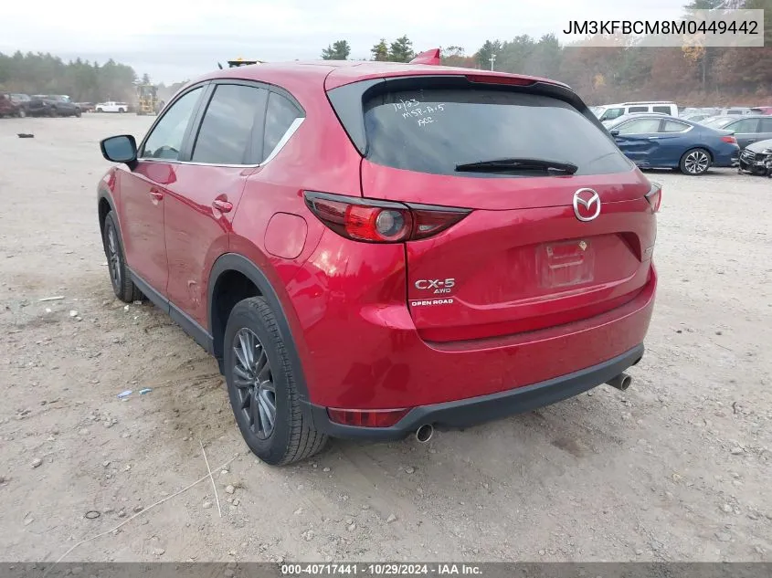 2021 Mazda Cx-5 Touring VIN: JM3KFBCM8M0449442 Lot: 40717441