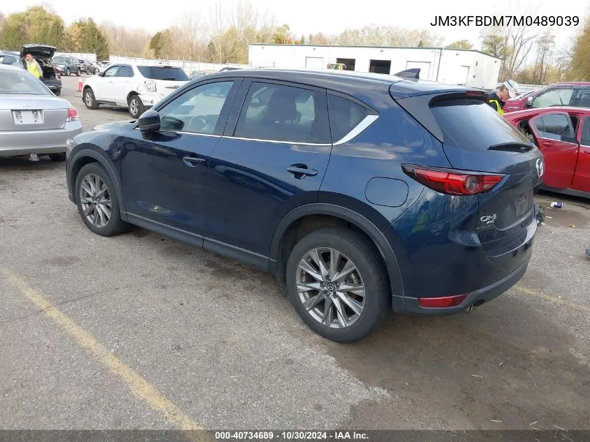 2021 Mazda Cx-5 Grand Touring VIN: JM3KFBDM7M0489039 Lot: 40734689