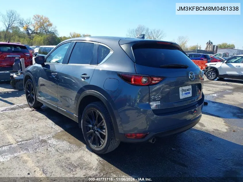 2021 Mazda Cx-5 Carbon Edition VIN: JM3KFBCM8M0481338 Lot: 40771718