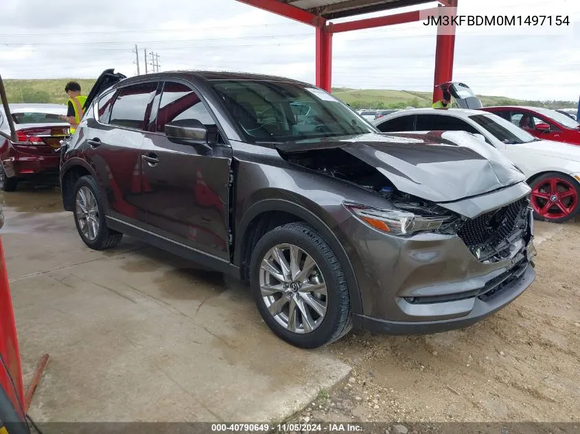 2021 Mazda Cx-5 Grand Touring VIN: JM3KFBDM0M1497154 Lot: 40790649