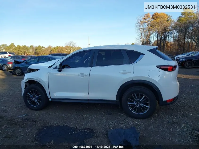 2021 Mazda Cx-5 Touring VIN: JM3KFBCM3M0332531 Lot: 40873094