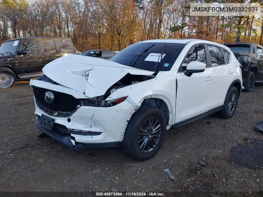 2021 Mazda Cx-5 Touring VIN: JM3KFBCM3M0332531 Lot: 40873094