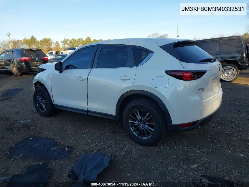 2021 Mazda Cx-5 Touring VIN: JM3KFBCM3M0332531 Lot: 40873094