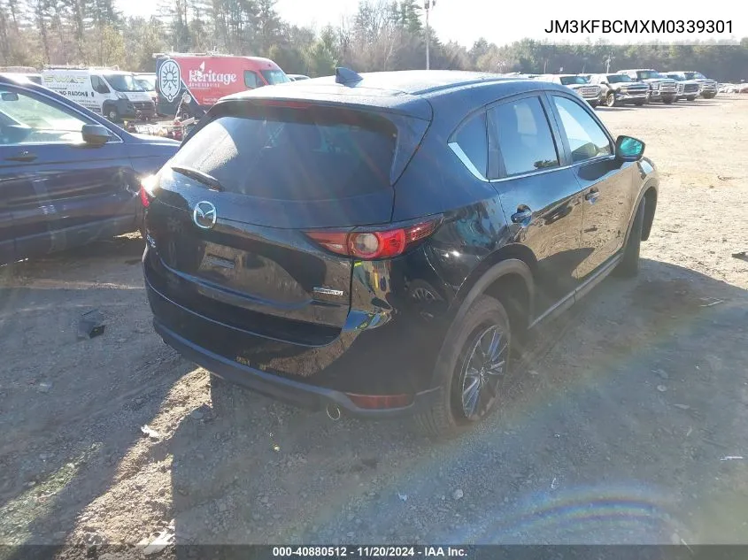 2021 Mazda Cx-5 Touring VIN: JM3KFBCMXM0339301 Lot: 40880512