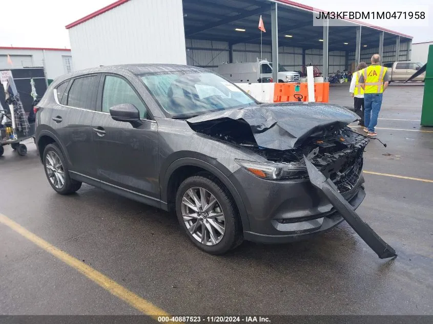 2021 Mazda Cx-5 Grand Touring VIN: JM3KFBDM1M0471958 Lot: 40887523