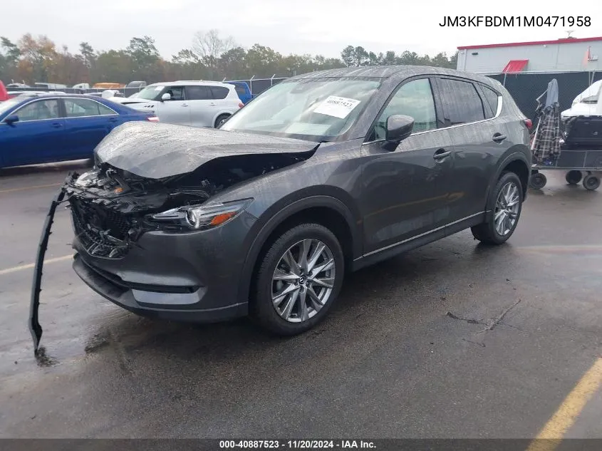 2021 Mazda Cx-5 Grand Touring VIN: JM3KFBDM1M0471958 Lot: 40887523