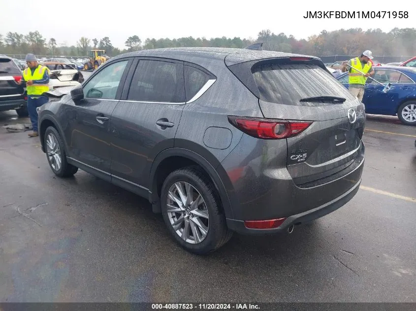 2021 Mazda Cx-5 Grand Touring VIN: JM3KFBDM1M0471958 Lot: 40887523