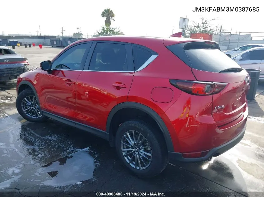 2021 Mazda Cx-5 Sport VIN: JM3KFABM3M0387685 Lot: 40903485