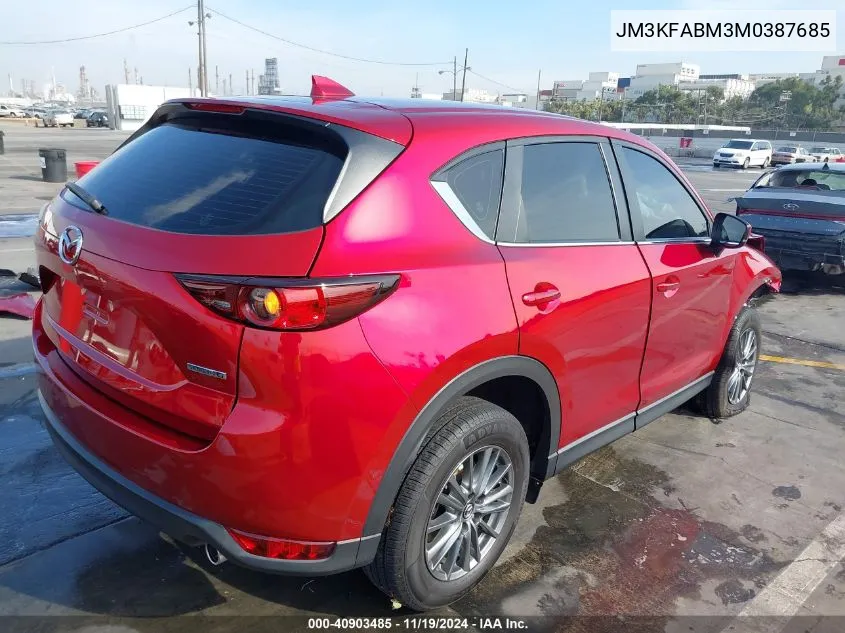 2021 Mazda Cx-5 Sport VIN: JM3KFABM3M0387685 Lot: 40903485