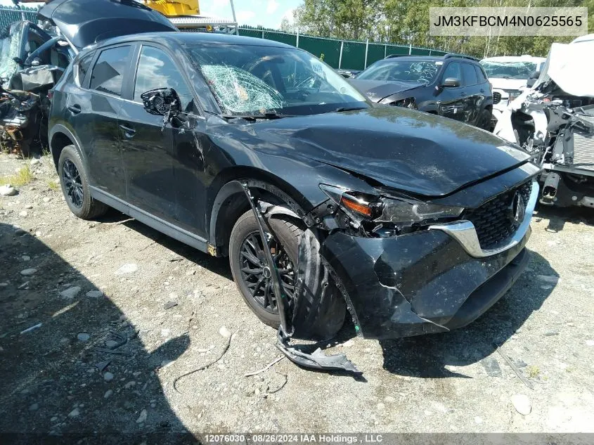 2022 Mazda Cx-5 VIN: JM3KFBCM4N0625565 Lot: 12076030