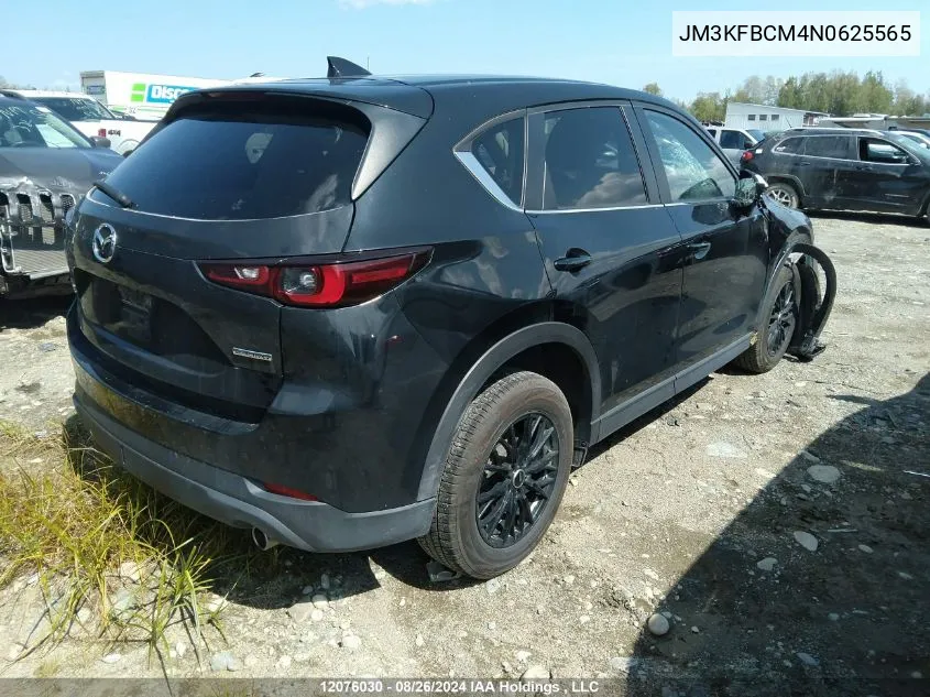 2022 Mazda Cx-5 VIN: JM3KFBCM4N0625565 Lot: 12076030