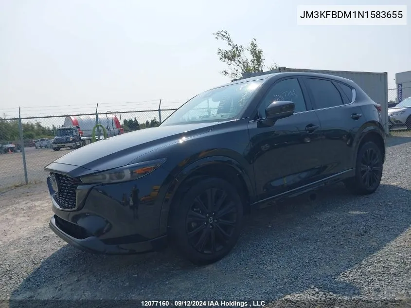 2022 Mazda Cx -5 Gt 4Dr Awd VIN: JM3KFBDM1N1583655 Lot: 12077160