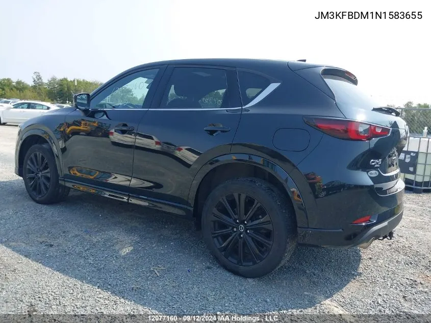 2022 Mazda Cx -5 Gt 4Dr Awd VIN: JM3KFBDM1N1583655 Lot: 12077160