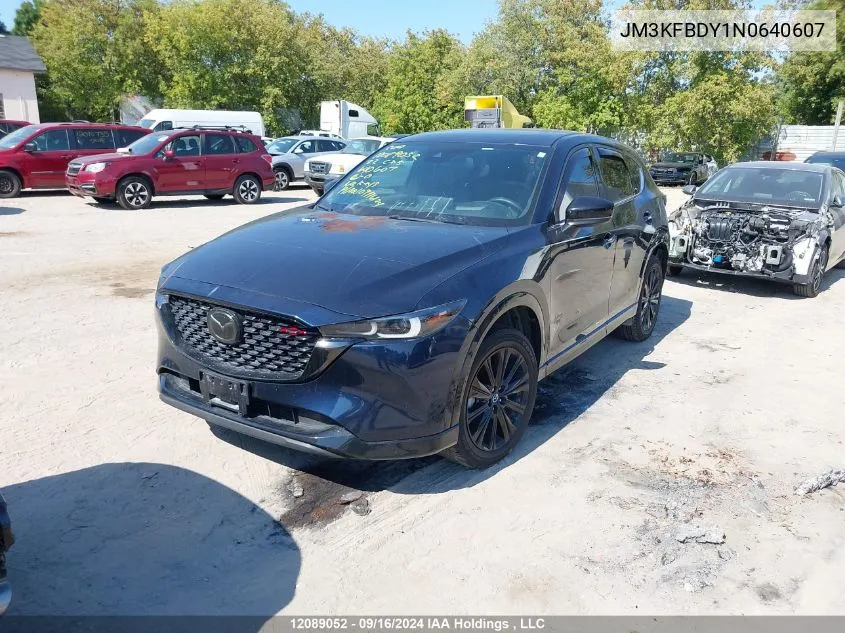 2022 Mazda Cx-5 VIN: JM3KFBDY1N0640607 Lot: 12089052