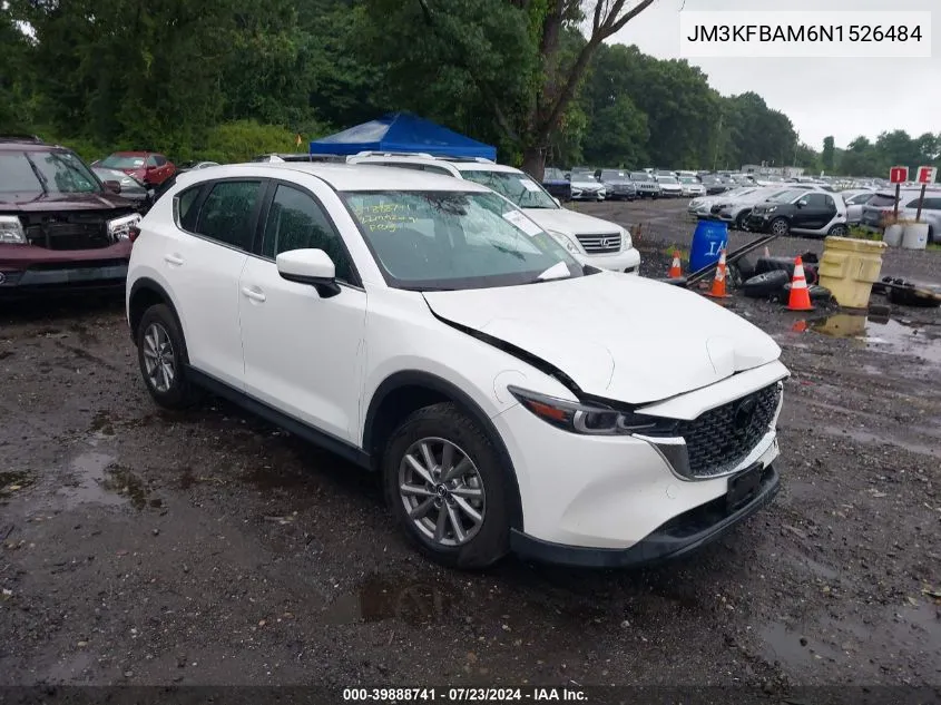 2022 Mazda Cx-5 2.5 S VIN: JM3KFBAM6N1526484 Lot: 39888741