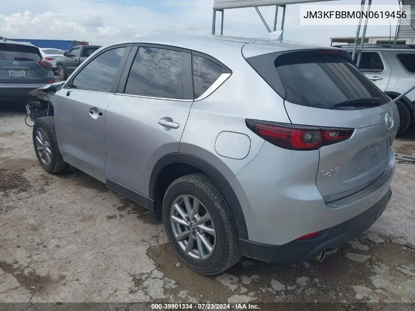 2022 Mazda Cx-5 2.5 S Select VIN: JM3KFBBM0N0619456 Lot: 39901334