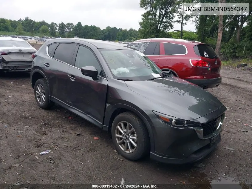 2022 Mazda Cx-5 2.5 S Select VIN: JM3KFBBM4N0564347 Lot: 39919432