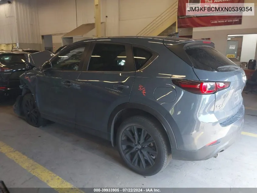 2022 Mazda Cx-5 2.5 S Carbon Edition VIN: JM3KFBCMXN0539354 Lot: 39933905