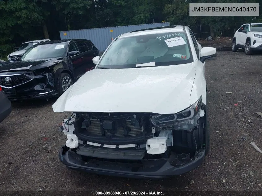 JM3KFBEM6N0640470 2022 Mazda Cx-5 2.5 S Premium Plus