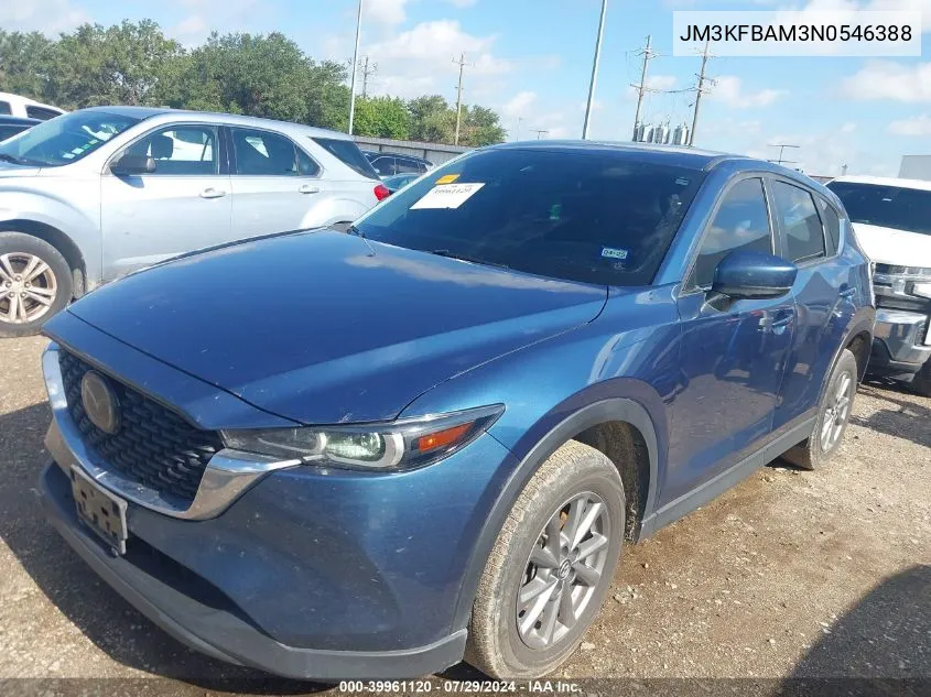 2022 Mazda Cx-5 2.5 S VIN: JM3KFBAM3N0546388 Lot: 39961120