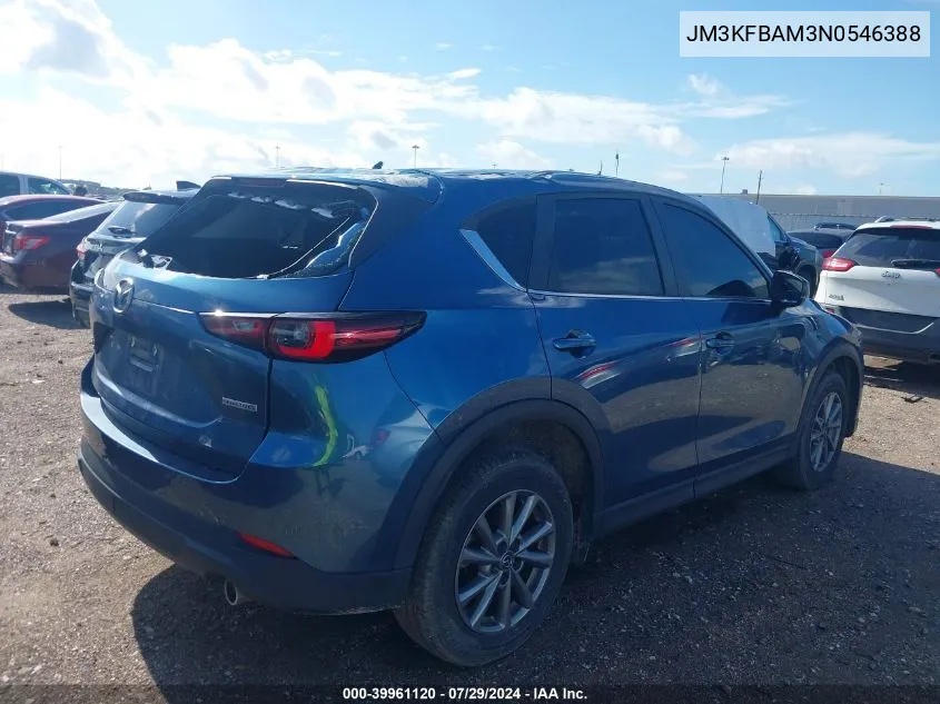 2022 Mazda Cx-5 2.5 S VIN: JM3KFBAM3N0546388 Lot: 39961120