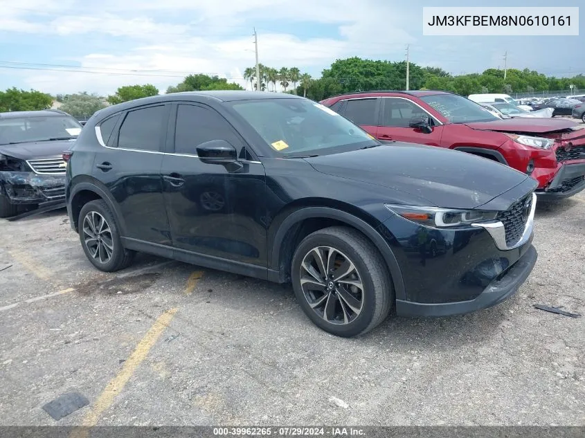 2022 Mazda Cx-5 2.5 S Premium Plus VIN: JM3KFBEM8N0610161 Lot: 39962265