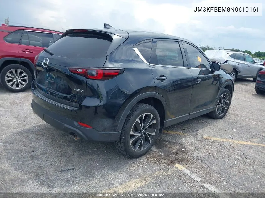 2022 Mazda Cx-5 2.5 S Premium Plus VIN: JM3KFBEM8N0610161 Lot: 39962265