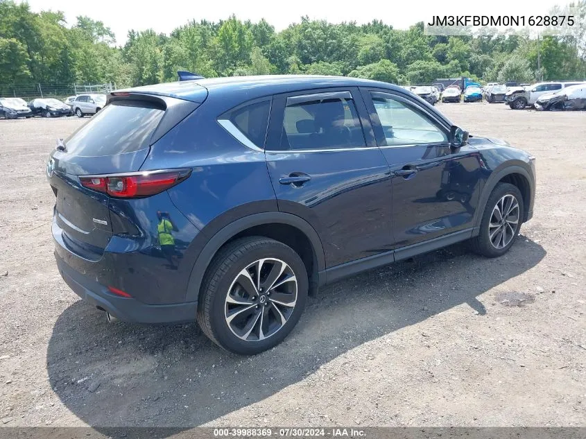 2022 Mazda Cx-5 2.5 S Premium VIN: JM3KFBDM0N1628875 Lot: 39988369