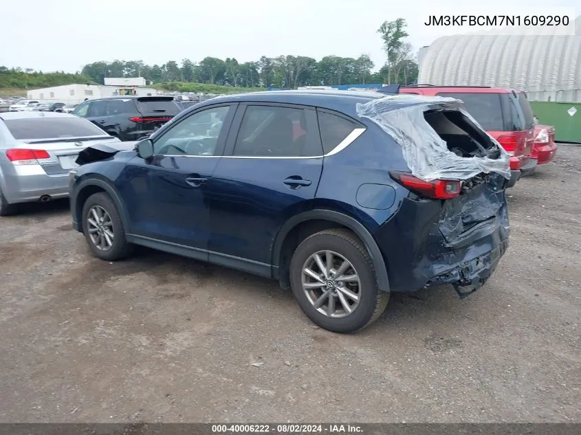 2022 Mazda Cx-5 2.5 S Preferred VIN: JM3KFBCM7N1609290 Lot: 40006222