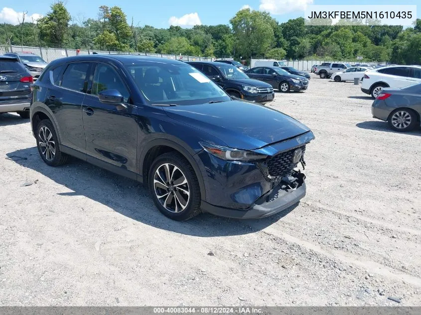 2022 Mazda Cx-5 Premium Plus VIN: JM3KFBEM5N1610435 Lot: 40083044