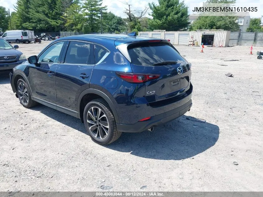 2022 Mazda Cx-5 Premium Plus VIN: JM3KFBEM5N1610435 Lot: 40083044