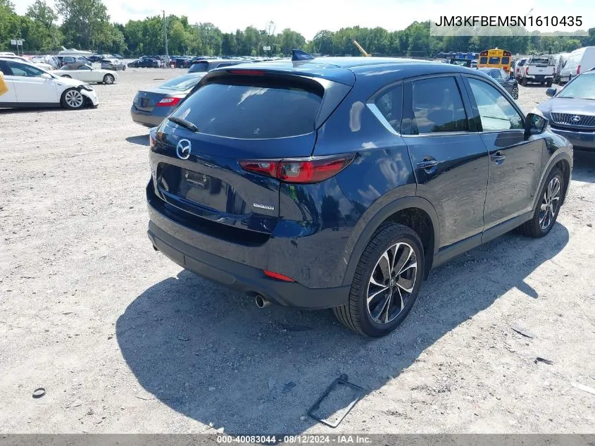 2022 Mazda Cx-5 Premium Plus VIN: JM3KFBEM5N1610435 Lot: 40083044