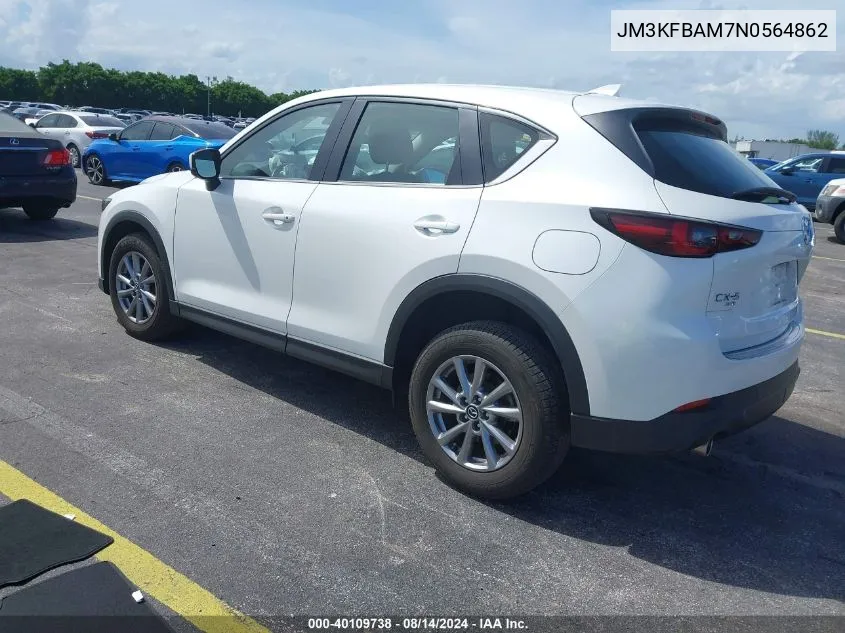 2022 Mazda Cx-5 2.5 S VIN: JM3KFBAM7N0564862 Lot: 40109738