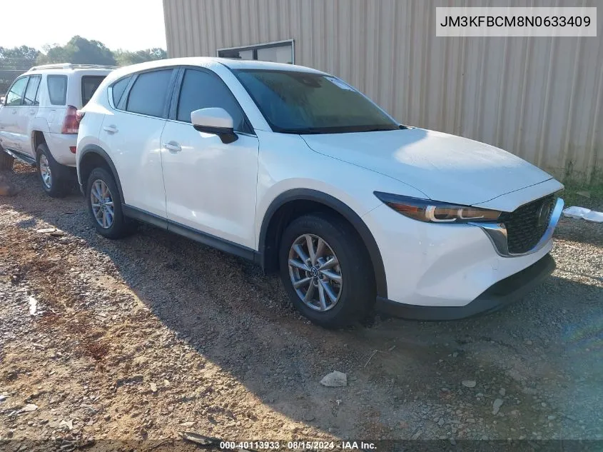 2022 Mazda Cx-5 2.5 S Preferred VIN: JM3KFBCM8N0633409 Lot: 40113933