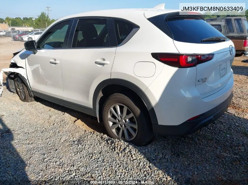 2022 Mazda Cx-5 2.5 S Preferred VIN: JM3KFBCM8N0633409 Lot: 40113933