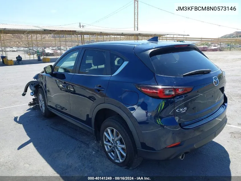 2022 Mazda Cx-5 2.5 S Preferred VIN: JM3KFBCM8N0573146 Lot: 40141249