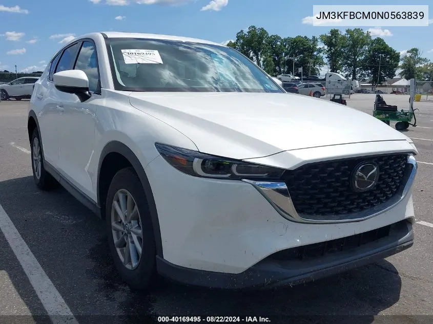 2022 Mazda Cx-5 2.5 S Preferred VIN: JM3KFBCM0N0563839 Lot: 40169495