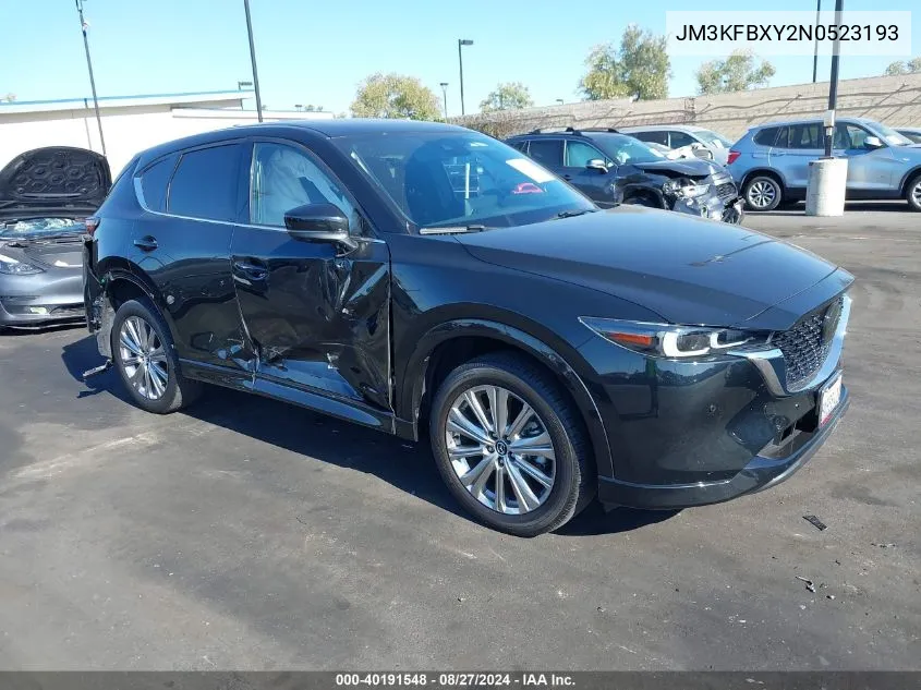 2022 Mazda Cx-5 2.5 Turbo Signature VIN: JM3KFBXY2N0523193 Lot: 40191548