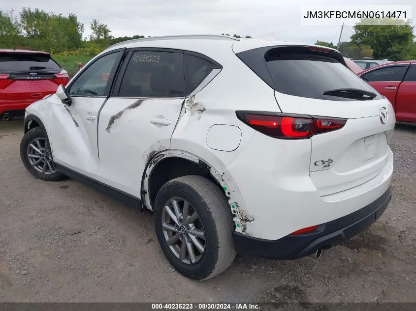 2022 Mazda Cx-5 2.5 S Preferred VIN: JM3KFBCM6N0614471 Lot: 40235223