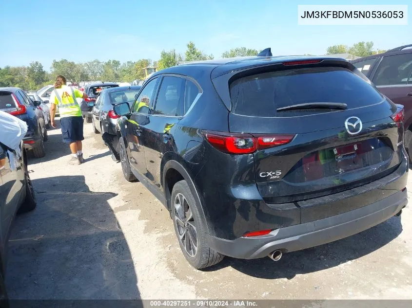 2022 Mazda Cx-5 2.5 S Premium VIN: JM3KFBDM5N0536053 Lot: 40297251