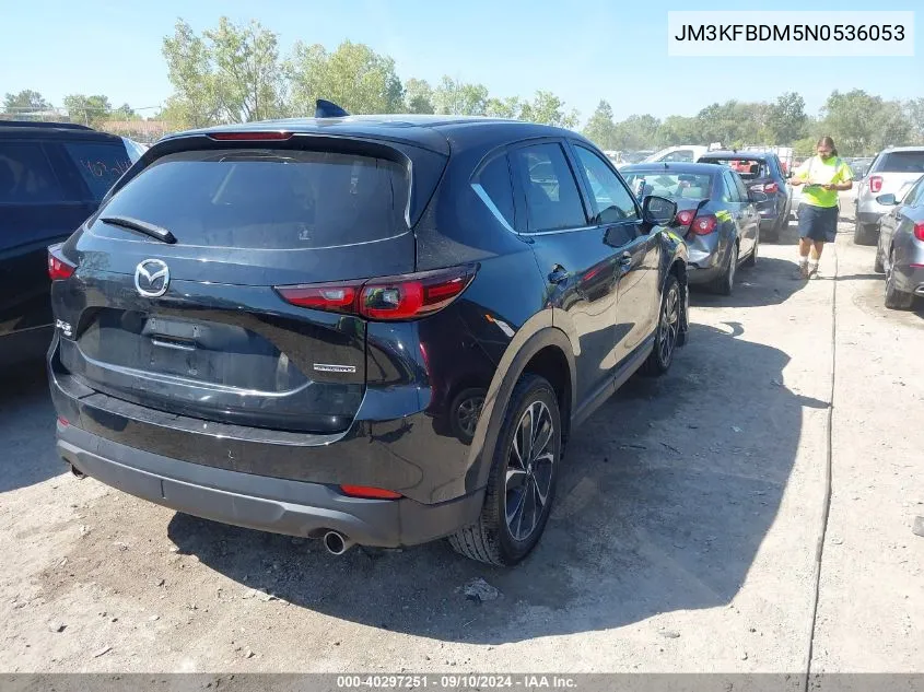 2022 Mazda Cx-5 2.5 S Premium VIN: JM3KFBDM5N0536053 Lot: 40297251