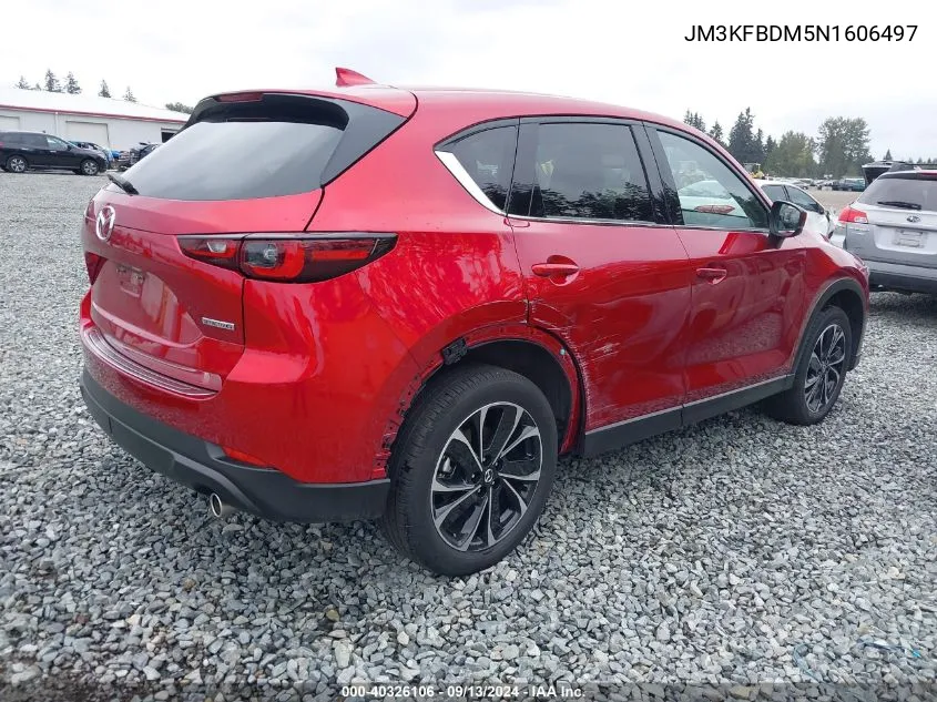 2022 Mazda Cx-5 2.5 S Premium VIN: JM3KFBDM5N1606497 Lot: 40326106