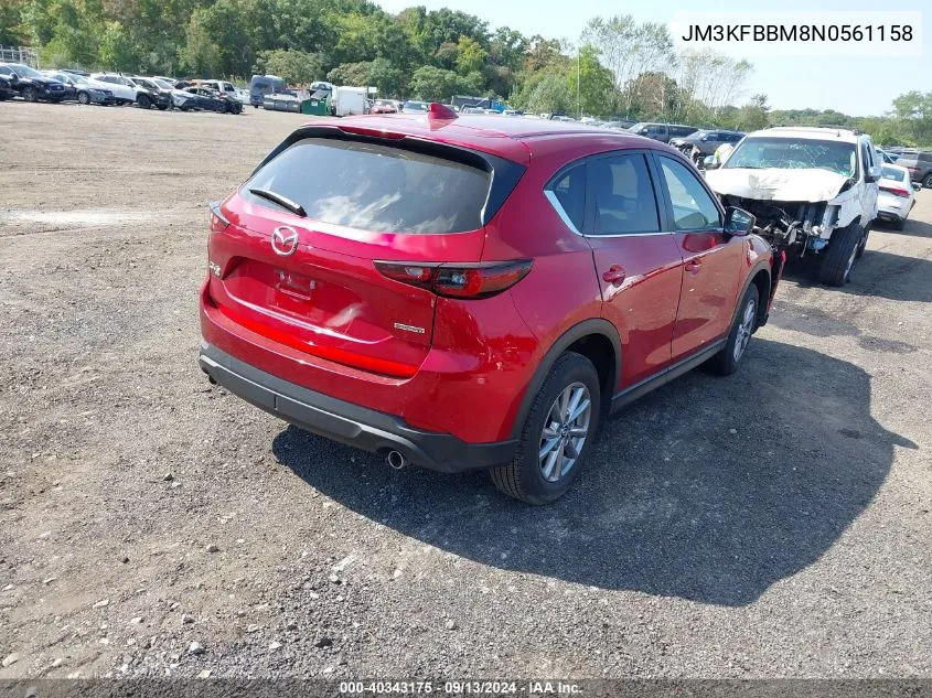 2022 Mazda Cx-5 2.5 S Select VIN: JM3KFBBM8N0561158 Lot: 40343175