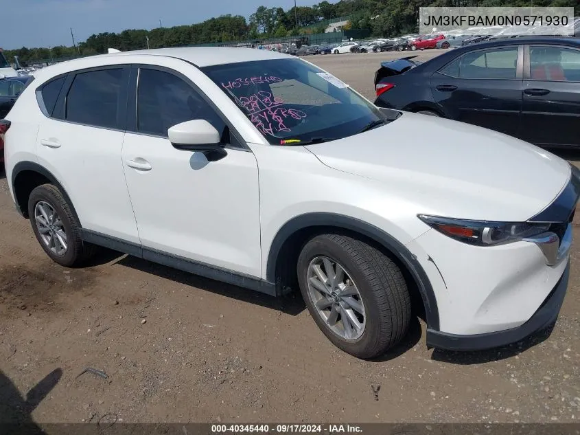 JM3KFBAM0N0571930 2022 Mazda Cx-5 2.5 S