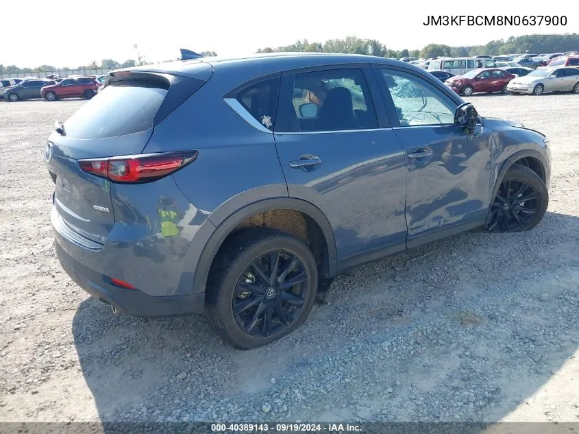 2022 Mazda Cx-5 2.5 S Carbon Edition VIN: JM3KFBCM8N0637900 Lot: 40389143