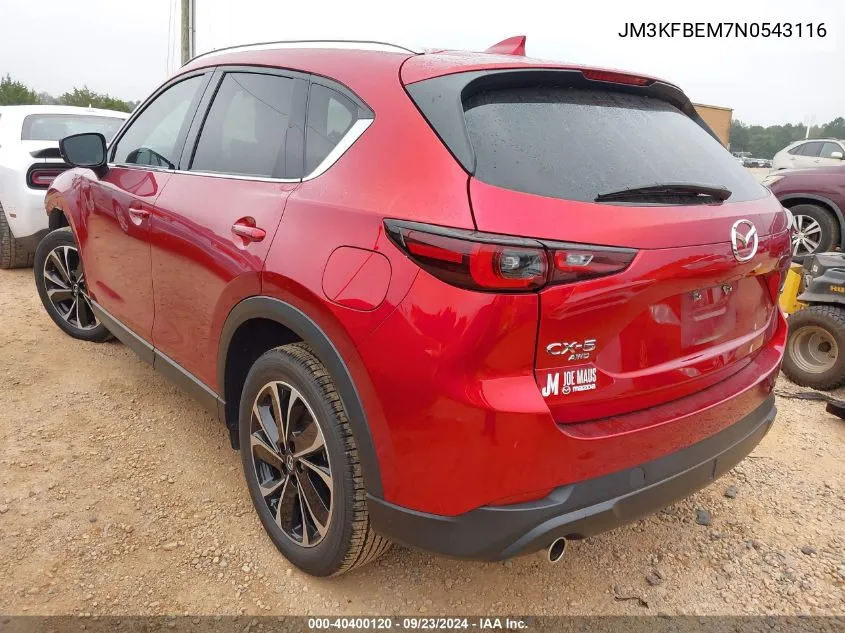 JM3KFBEM7N0543116 2022 Mazda Cx-5 Premium Plus