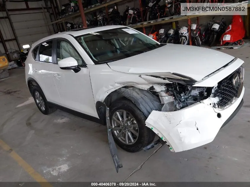 2022 Mazda Cx-5 2.5 S Preferred VIN: JM3KFBCM0N0587882 Lot: 40406378