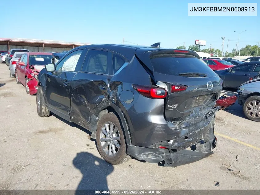 2022 Mazda Cx-5 Select VIN: JM3KFBBM2N0608913 Lot: 40434599