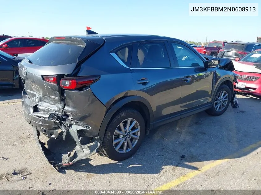 2022 Mazda Cx-5 Select VIN: JM3KFBBM2N0608913 Lot: 40434599